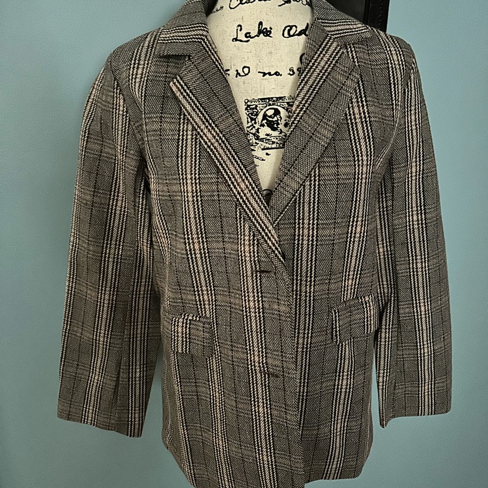 Plaid Blazer Jacket
